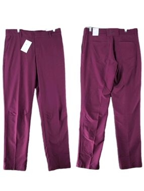 Nike Golf Vapor Dri-Fit Performance Pants Slim Plum Red 32x32 DA3062-610